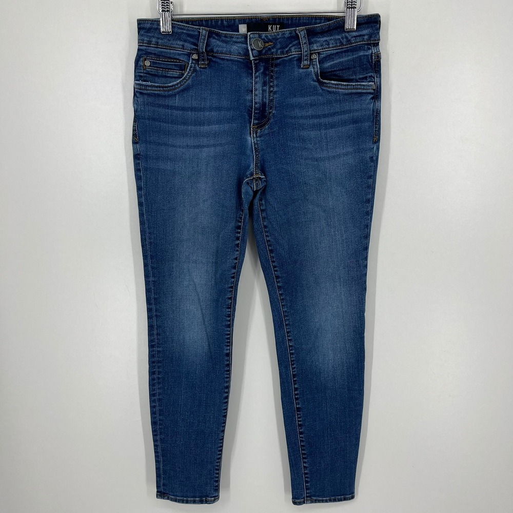 Kut from the Kloth Diana Skinny Jeans Womens 6P Medium Wash Blue‎ Denim